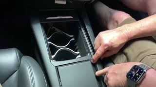TESLA Model S & X Center Console Sliding Lid Installation video from RPM TESLA