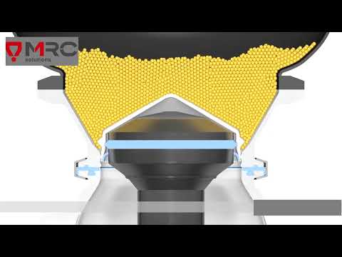 fine dosing with cone valve, containment valve
