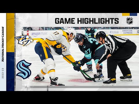 Predators @ Kraken 11/8 | NHL Highlights 2022
