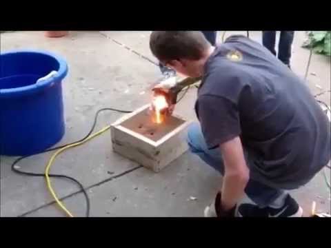 DIY Electric Arc Furnace Melting Copper and Iron
