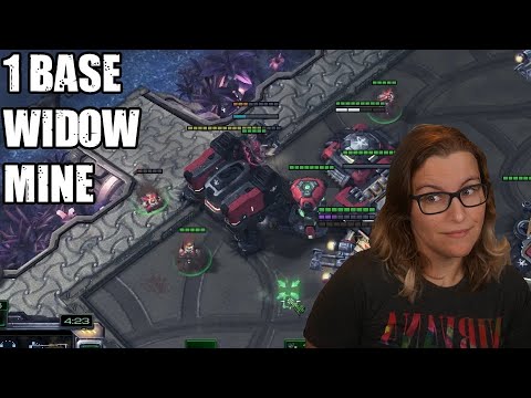 TvP 1 Base Widow Mine Turns Macro