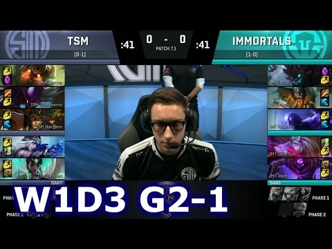 TSM vs Immortals Game 1 | S7 NA LCS Spring 2017 Week 1 Day 3 | TSM vs IMT G1 W1D3 1080p