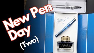Pelikan Golden Lapis And Pilot Vanishing Point Unboxing