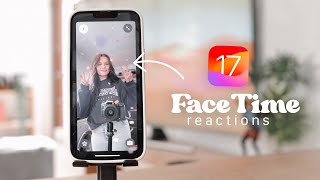 🔥 How to use FaceTime Reactions on iOS 17 !