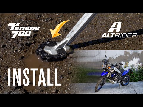 Yamaha T7 Side Stand Enlarger Install Instructions: