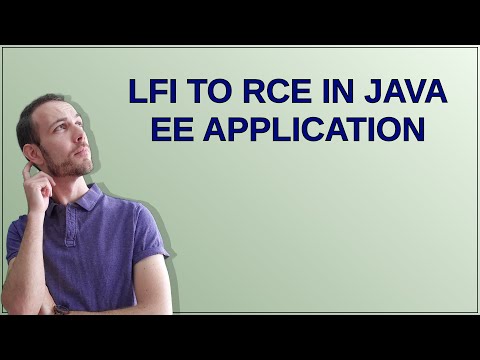 Security: LFI to RCE in java EE Application