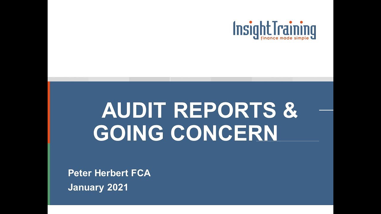 Audit Reports and Going Concern