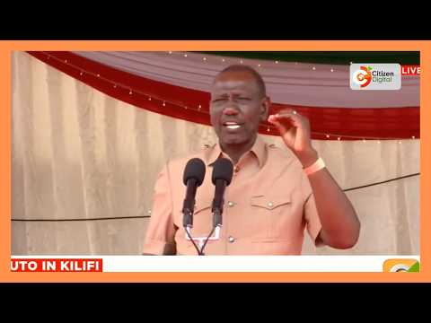 President Ruto attends thanksgiving service in Kilifi