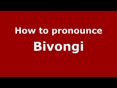How to pronounce Bivongi (Italian/Italy) - PronounceNames.com
