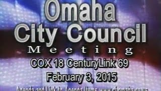 preview picture of video 'Omaha Nebraska City Council Meeting, February 3, 2015'