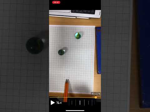 Using OnForm to analyze collision between two marbles