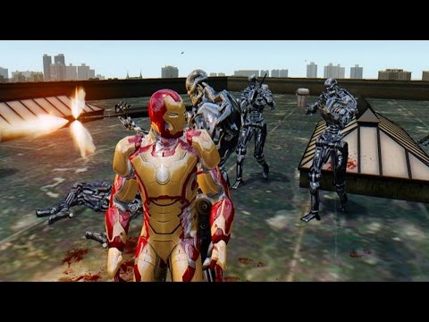 IRON MAN MARK 42 VS TERMINATOR ARMY - EPIC BATTLE