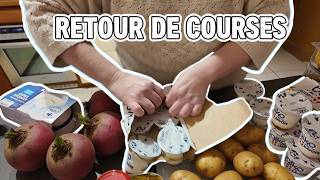 PETIT RETOUR DE COURSES CARREFOUR 🛒 | Astuces repas rapides & Budget serré ! #maman #course #budget