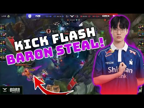 DRX Rascal Lee Sin KICK FLASH Baron  STEAL | POG
