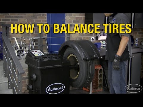 Part of a video titled Eastwood Electronic Wheel & Tire Balancer Machine - YouTube