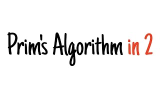 Download lagu Prim's algorithm in 2 minutes mp3 Download lagu Prim's algorithm in 2 minutes mp3