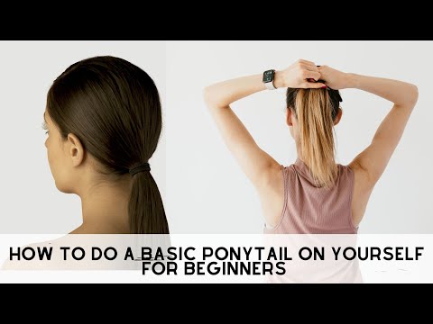How to tie your hair with a hair tie for Beginners | How to make a ponytail for beginners | Hair