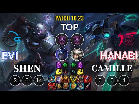 DFM Evi Shen vs TLN Hanabi Camille Top - KR Patch 10.23