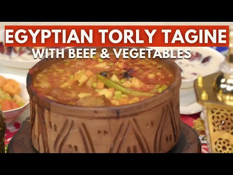 Egyptian "Torly Tagine" with Beef & Veggies | So Easy and Full of Flavor! 🍅🥩