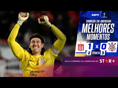 Gols e lances de Estudiantes x Corinthians