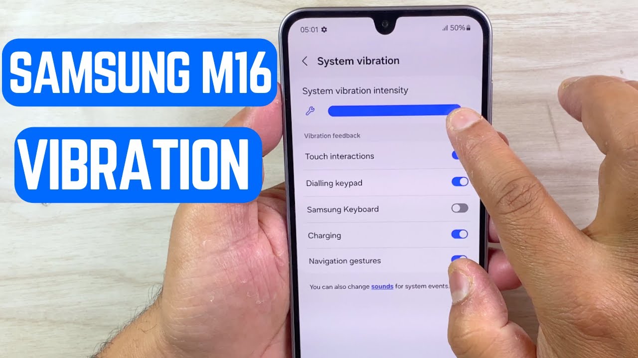 Samsung Galaxy M16 Vibration Settings | How to Turn On or Off Vibration Easily 📳📱