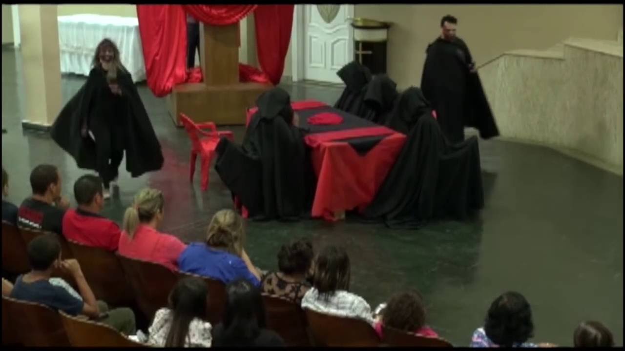 FORÇA JOVEM SOROCABA - PEÇA TEATRAL A REUNIÃO NO INFERNO.
