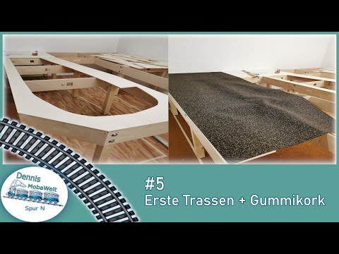 #5 Anlagenbau - Trassenbau Schattenbahnhof + Gummikork - Step by Step - Dennis MobaWelt