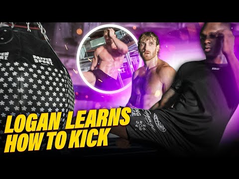 Israel Adesanya Teaches Logan Paul How To Kick & Gets Revenge for Nate Diaz