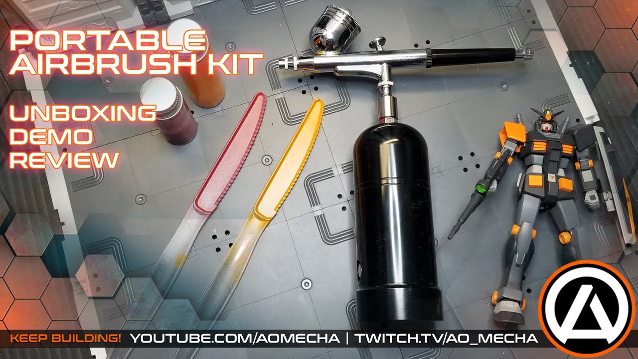 AO Mecha: Portable Airbrush Kit - Unboxing | Demo | Review
