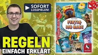 FERTIG ICH HABE - Regeln einfach erklärt - Ein Spiel zum SOFORT losspielen!