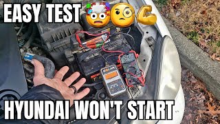 Hyundai Sonata No Start Diagnosis How to Check Test Starter Battery Wires Alternator Relay Fuses Why