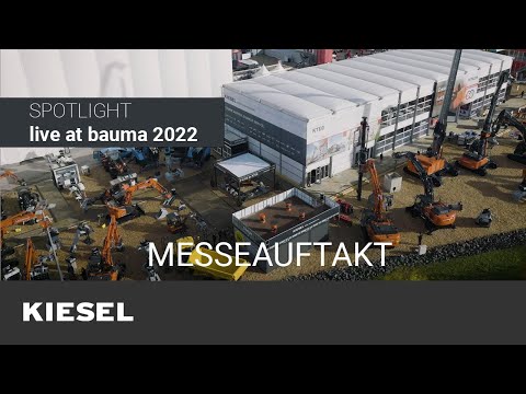 Kiesel SPOTLIGHT auf der bauma 2022 - MESSEAUFTAKT: Briefing & Vorbereitung