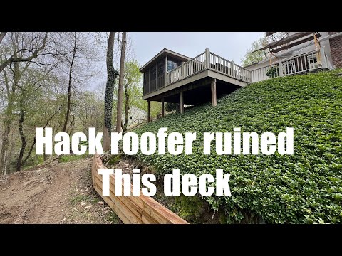 Hack roofer, carpenter or home inspector? Deck may have to be removed!