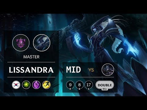 Lissandra Mid vs Shen - KR Master Patch 9.13