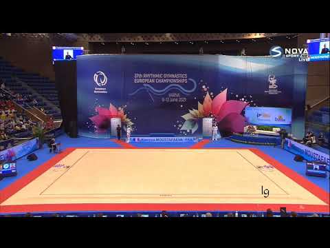 Kseniya Mustafaeva Ribbon All-around European Championships Varna 2021