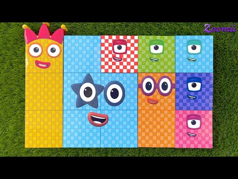 Looking for Numberblocks Puzzle Tetris NEW Big 500 Space ASMR - Numberblocks Satisfying Video #61