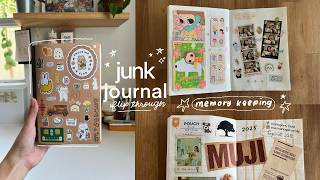 Junk Journal Flip Through Memory Keeping (Muji Planner)