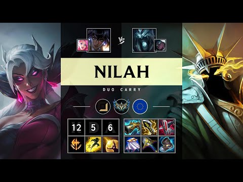 Nilah ADC vs Karthus: Triple Kill, Unstoppable - EUW Challenger Patch 14.21