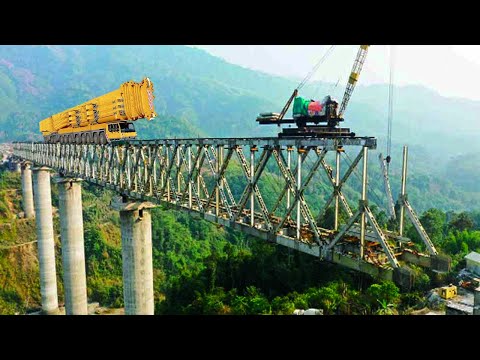 This Modern Bridge Construction Technology is Very incredible, Astonishing Heavy Bridge Build Method