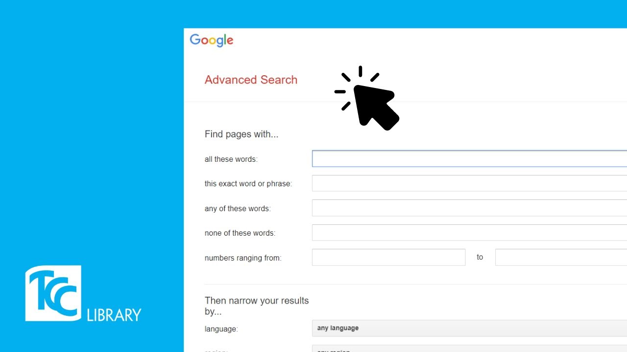 Google Advanced Searching for Your Research