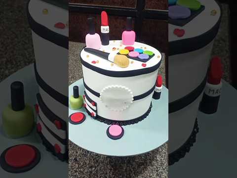 makeup theme cake #shorts #makeup #cake #viral #trending