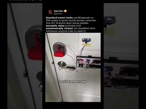 DIY Sarcastic Smart Door Lock Automaton