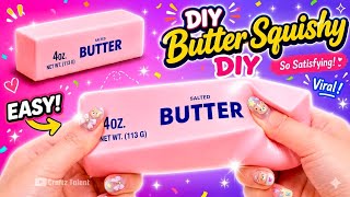 I Tried VIRAL Butter Squishy at Home! 😱😳 *DIY Butter Squishy Tutorial* Easy Craft Ideas