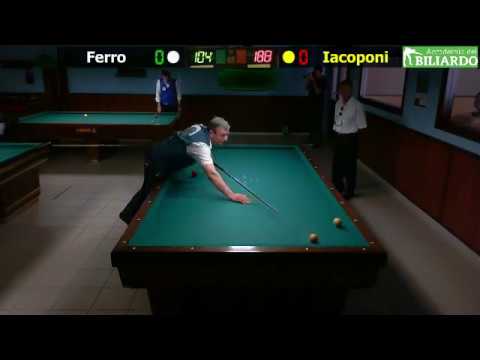 Ferro vs Iacoponi - Gara Interregionale 1/2/3 Cat. CSB Accademia del Biliardo Terni 4 Giu 2017