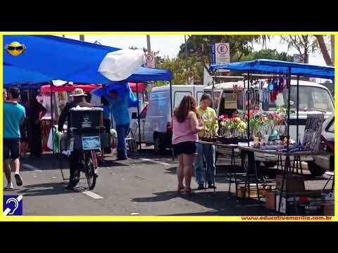 Tv Educativa passeia pela Feira Municipal da Avenida Sampaio Vidal de Marília SP 25 Agosto de 2.025