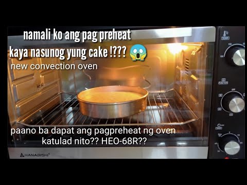 Baking chiffon cake using electric oven | convection oven