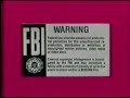 1983 Disney FBI Warning Screens Fuchsia Blue Variant