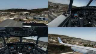 [HD] PMDG NGX Boeing 737-7 Toncontín approach (no landing) FSX