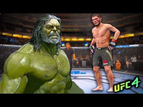 Khabib Nurmagomedov vs. Grandfather Hulk (EA sports UFC 4)