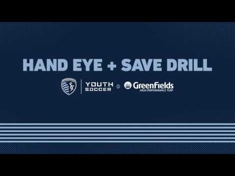 Sporting Skills: Goalkeeper Drills- Hand Eye + Save Drill